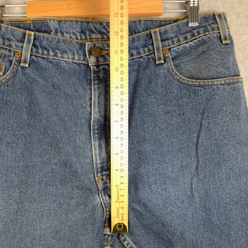Vintage 90's Levi Strauss 570 Baggy Fit Jeans Mens 36x30 Blue Denim Pants Skater